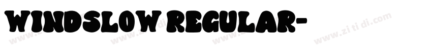 Windslow Regular字体转换